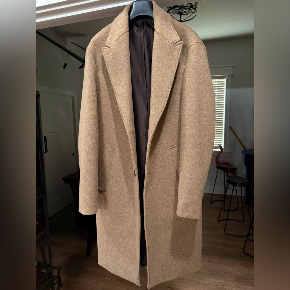 Wool blend coat